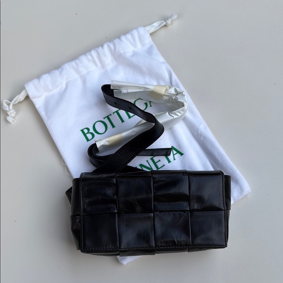 Bottega Veneta Black Woven Leather Crossbody Bag - NWT - Brand new with dustbag - Picture 1 of 4